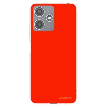 Picasee átlátszó szilikon tok az alábbi mobiltelefonokra Xiaomi Redmi 12 5G - Maranello Red