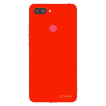 Picasee átlátszó szilikon tok az alábbi mobiltelefonokra Xiaomi Mi 8 Lite - Maranello Red