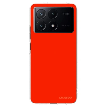 Picasee átlátszó szilikon tok az alábbi mobiltelefonokra Xiaomi Poco X6 Pro - Maranello Red