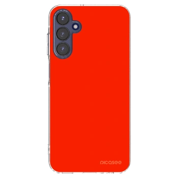 Picasee átlátszó szilikon tok az alábbi mobiltelefonokra Samsung Galaxy A15 A155F 4G - Maranello Red