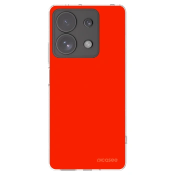 Picasee átlátszó szilikon tok az alábbi mobiltelefonokra Xiaomi Redmi Note 13 Pro 4G - Maranello Red