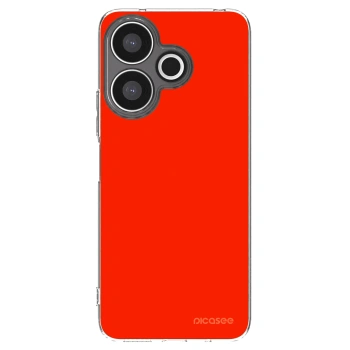 Picasee átlátszó szilikon tok az alábbi mobiltelefonokra Xiaomi Redmi 13 4G - Maranello Red
