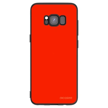 Picasee fekete szilikon tok az alábbi mobiltelefonokra Samsung Galaxy S8 G950F - Maranello Red