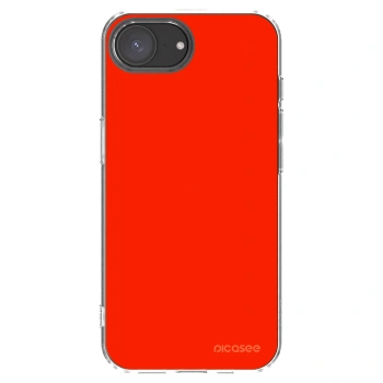 Picasee átlátszó szilikon tok az alábbi mobiltelefonokra Apple iPhone 16e - Maranello Red