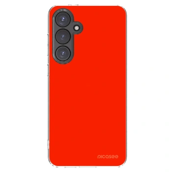 Picasee átlátszó szilikon tok az alábbi mobiltelefonokra Samsung Galaxy S24 FE S721B - Maranello Red