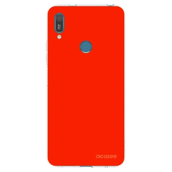 Picasee átlátszó szilikon tok az alábbi mobiltelefonokra Huawei Y7 2019 - Maranello Red