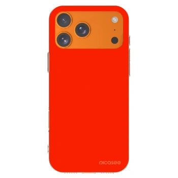 Picasee átlátszó szilikon tok az alábbi mobiltelefonokra Apple iPhone 17 Pro Max - Maranello Red