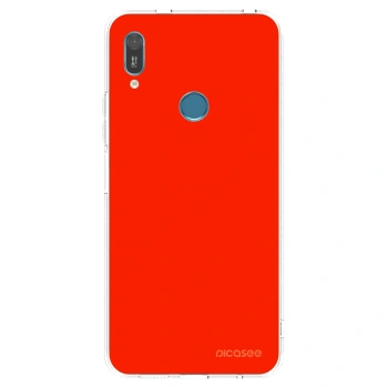 Picasee átlátszó szilikon tok az alábbi mobiltelefonokra Huawei Y6 2019 - Maranello Red
