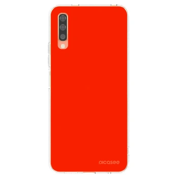 Picasee átlátszó szilikon tok az alábbi mobiltelefonokra Samsung Galaxy A70 A705F - Maranello Red