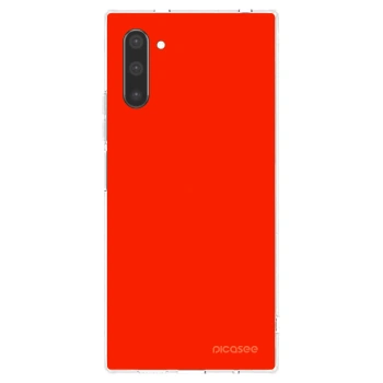 Picasee átlátszó szilikon tok az alábbi mobiltelefonokra Samsung Galaxy Note 10 N970F - Maranello Red