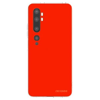Picasee átlátszó szilikon tok az alábbi mobiltelefonokra Xiaomi Mi Note 10 (Pro) - Maranello Red