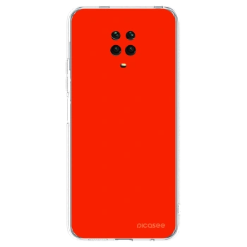 Picasee átlátszó szilikon tok az alábbi mobiltelefonokra Xiaomi Redmi Note 9S - Maranello Red