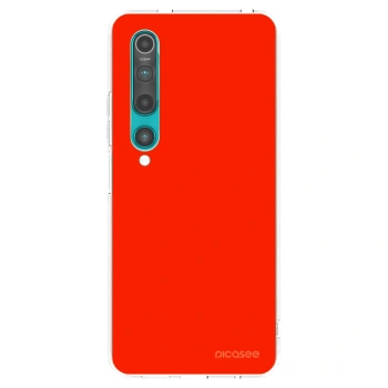 Picasee átlátszó szilikon tok az alábbi mobiltelefonokra Xiaomi Mi 10 - Maranello Red