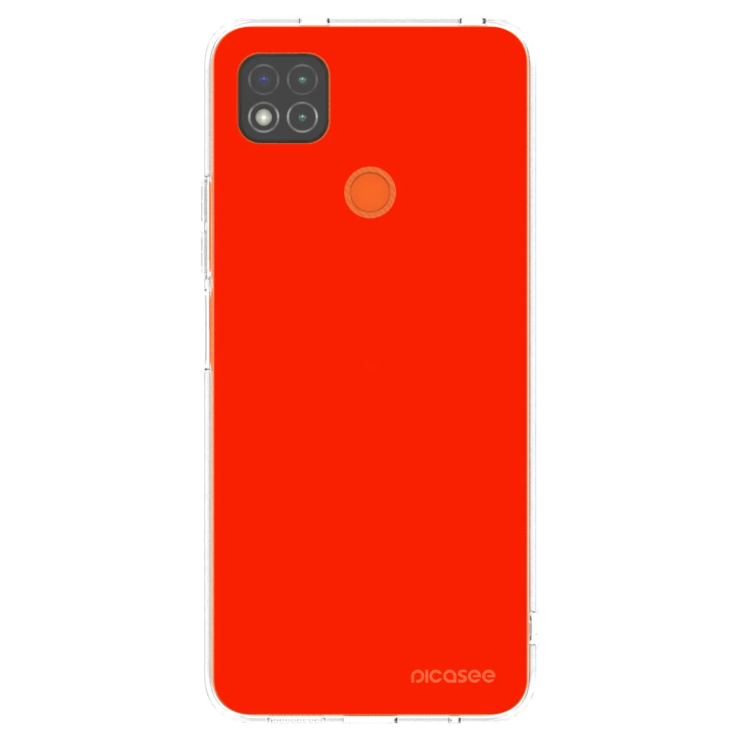 Picasee átlátszó szilikon tok az alábbi mobiltelefonokra Xiaomi Redmi 9C - Maranello Red