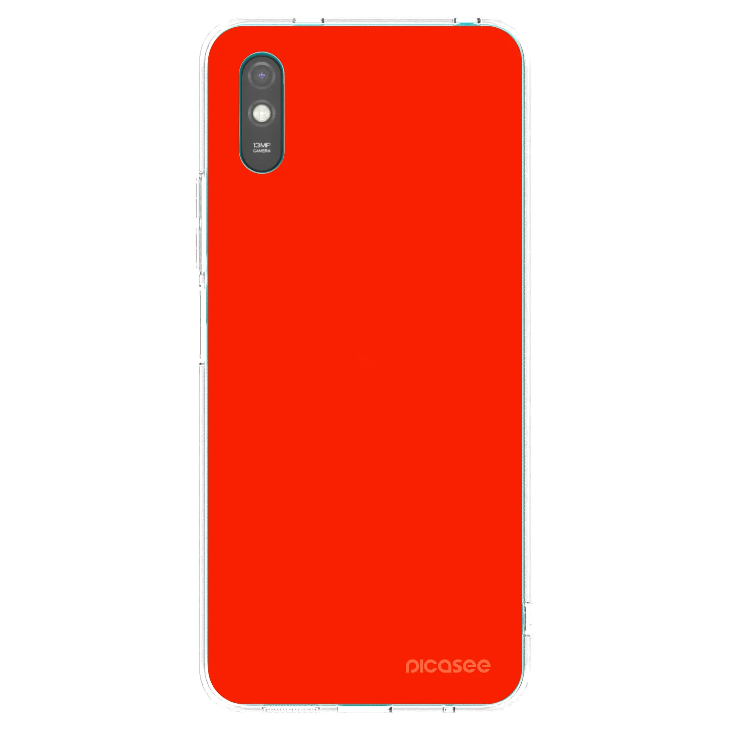 Picasee átlátszó szilikon tok az alábbi mobiltelefonokra Xiaomi Redmi 9A - Maranello Red