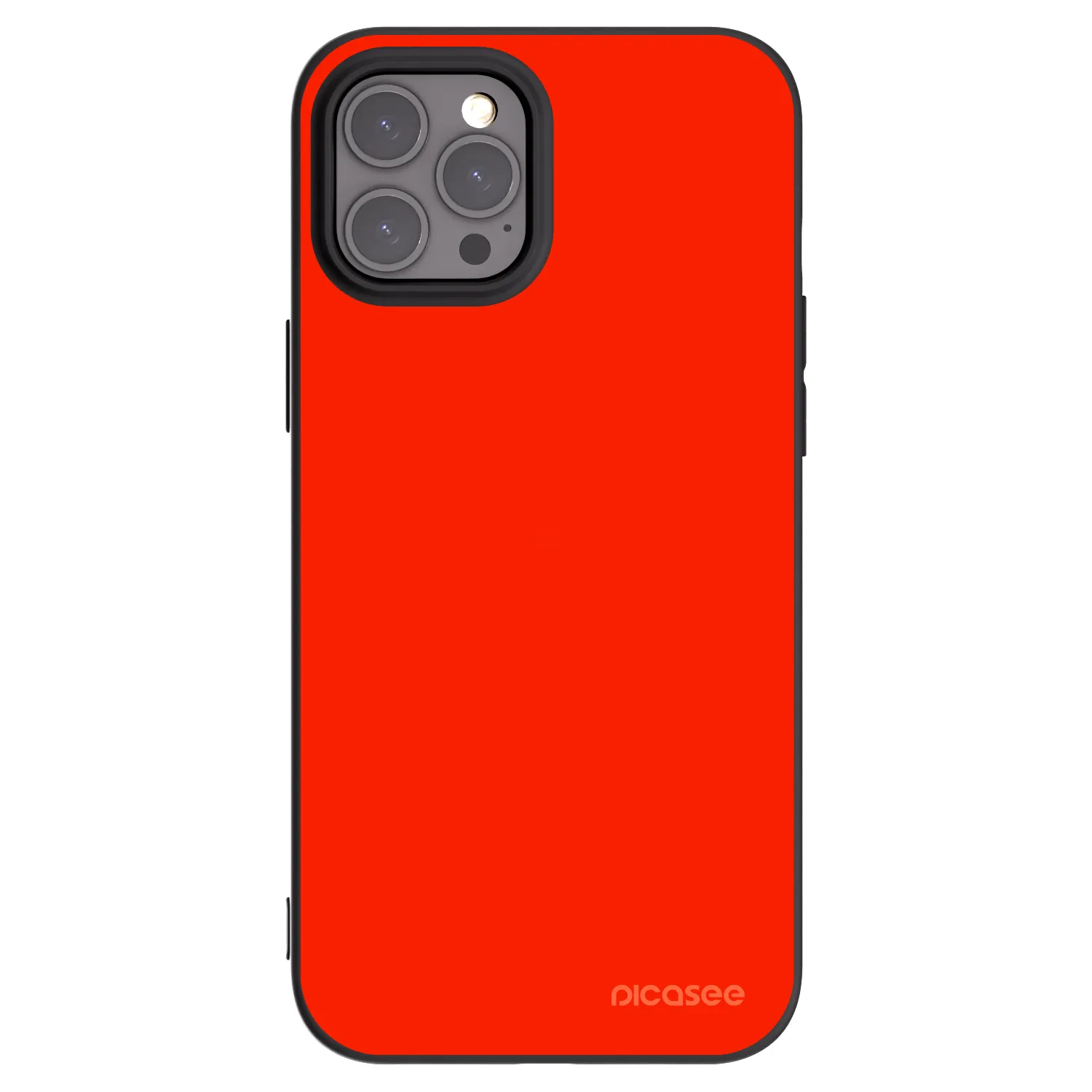 Picasee fekete szilikon tok az alábbi mobiltelefonokra Apple iPhone 12 Pro Max - Maranello Red