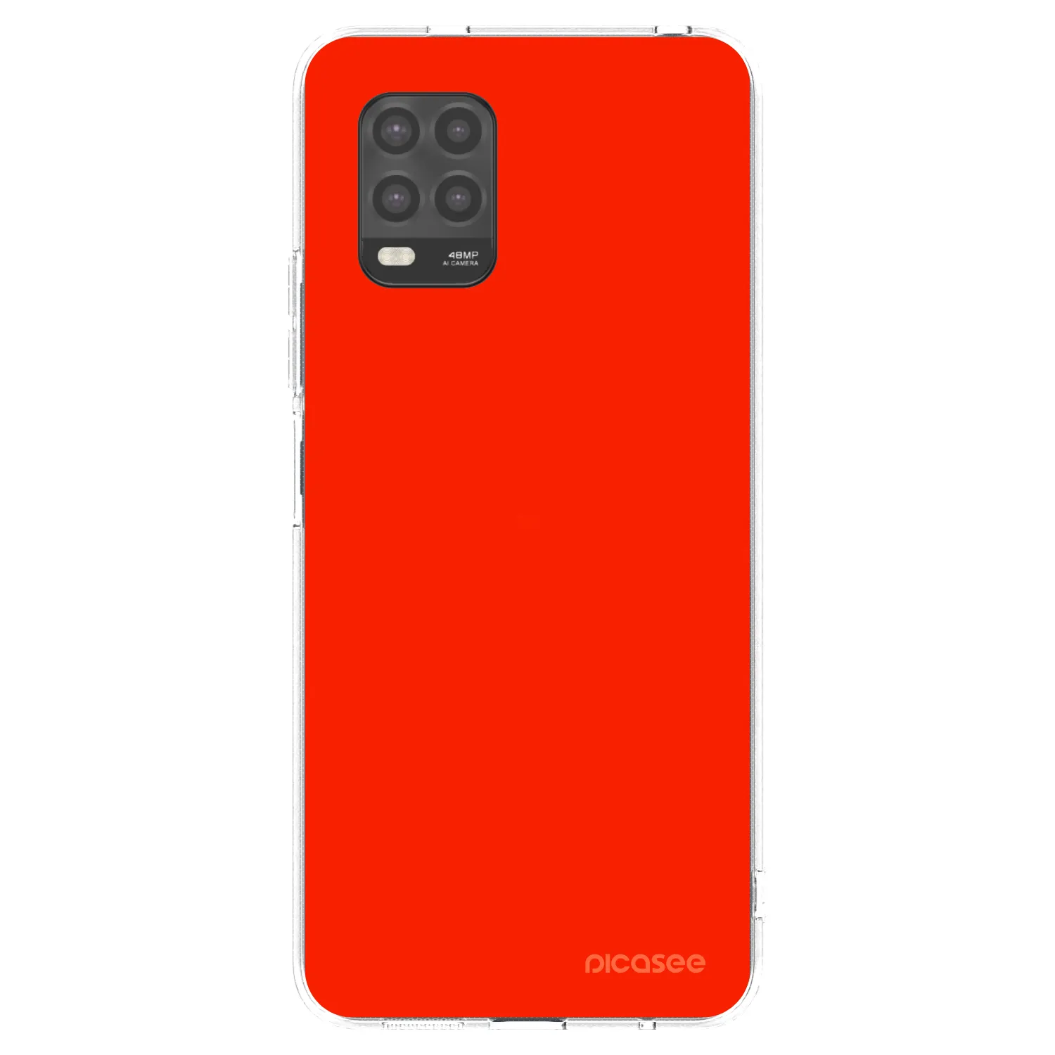 Picasee átlátszó szilikon tok az alábbi mobiltelefonokra Xiaomi Mi 10 Lite - Maranello Red