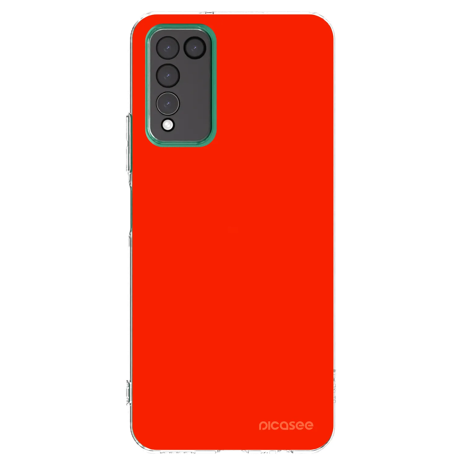 Picasee átlátszó szilikon tok az alábbi mobiltelefonokra Honor 10X Lite - Maranello Red