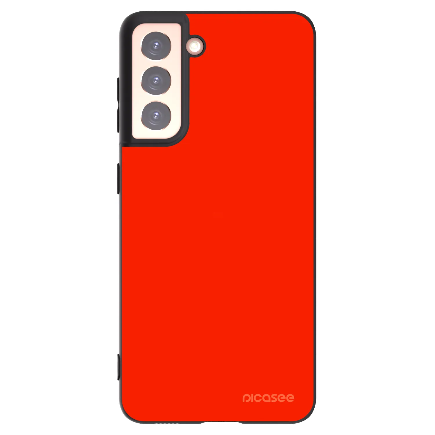 Picasee fekete szilikon tok az alábbi mobiltelefonokra Samsung Galaxy S21 5G G991B - Maranello Red