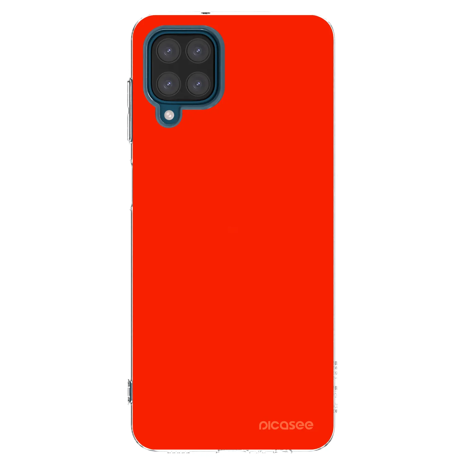 Picasee átlátszó szilikon tok az alábbi mobiltelefonokra Samsung Galaxy A12 A125F - Maranello Red