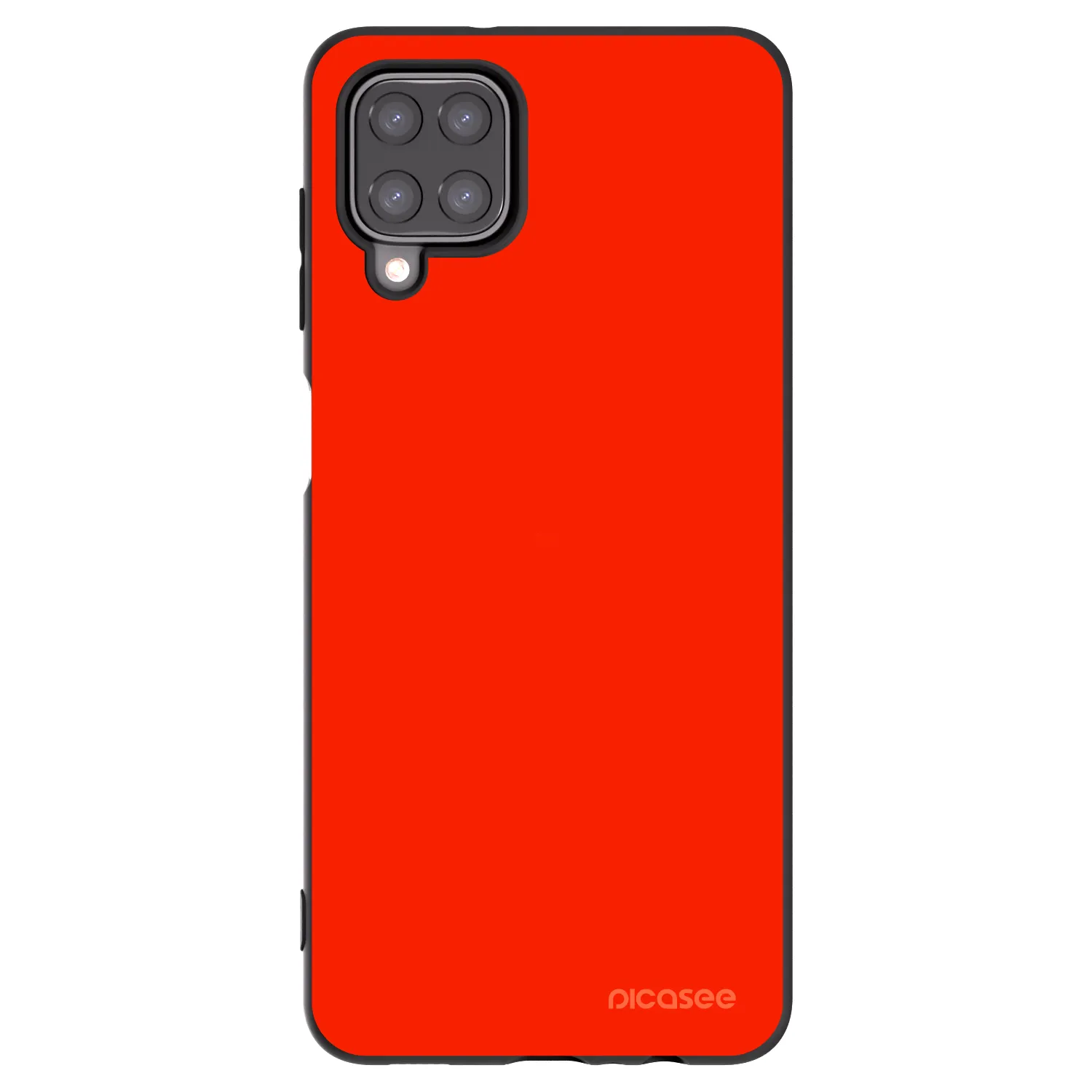 Picasee fekete szilikon tok az alábbi mobiltelefonokra Samsung Galaxy A12 A125F - Maranello Red