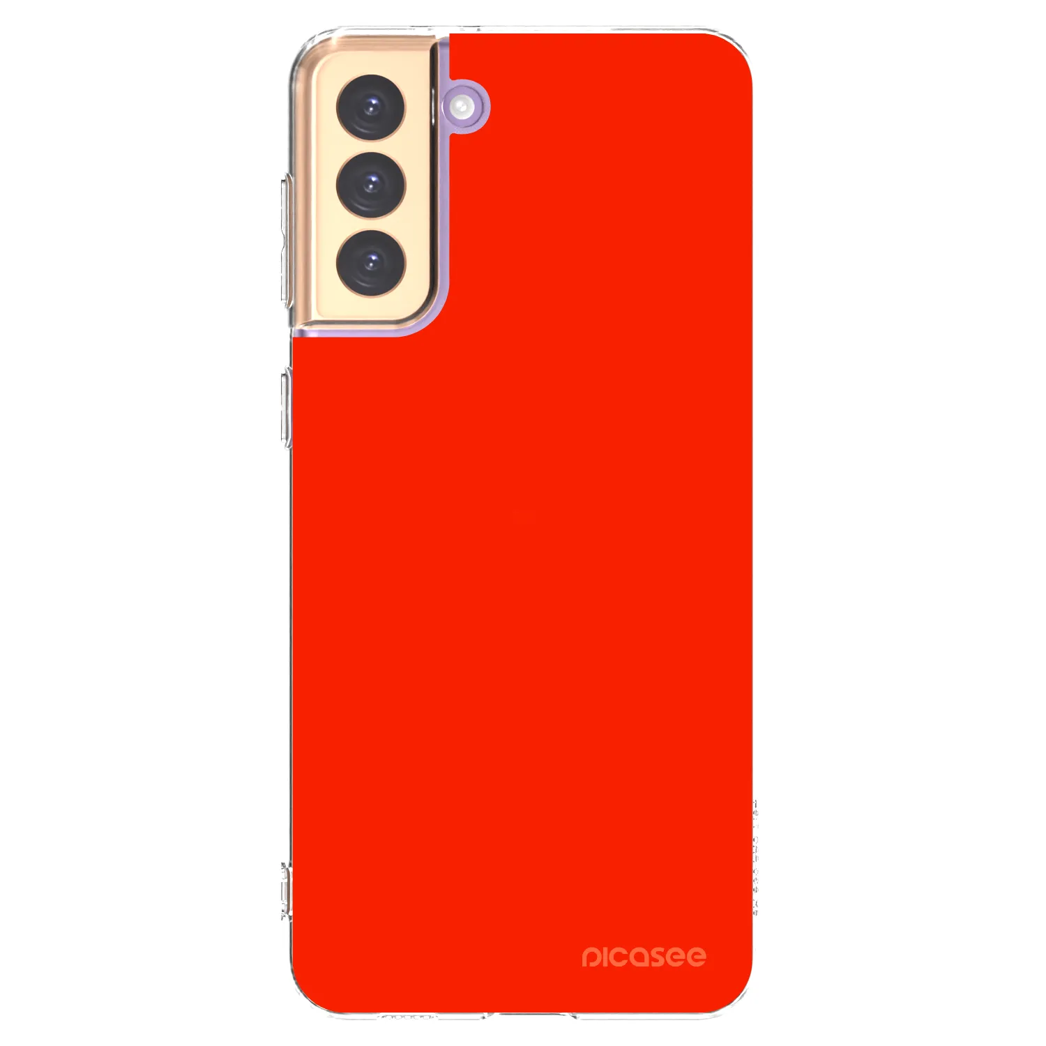 Picasee átlátszó szilikon tok az alábbi mobiltelefonokra Samsung Galaxy S21+ 5G G996F - Maranello Red