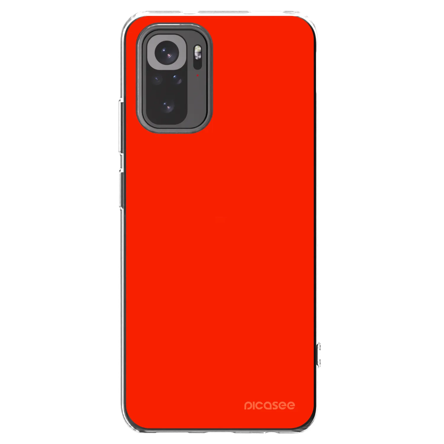 Picasee átlátszó szilikon tok az alábbi mobiltelefonokra Xiaomi Redmi Note 10 - Maranello Red