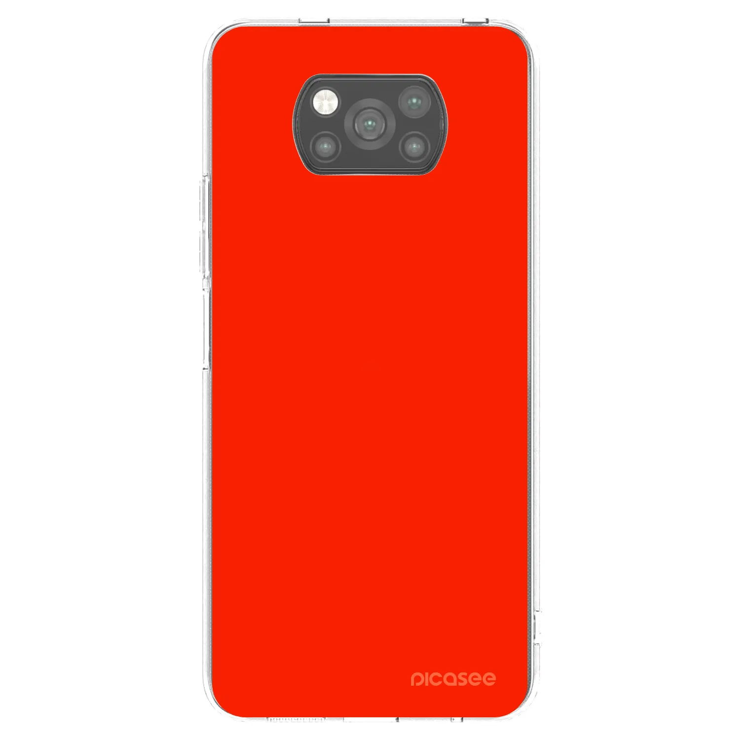 Picasee fekete szilikon tok az alábbi mobiltelefonokra Xiaomi Poco X3 Pro - Maranello Red
