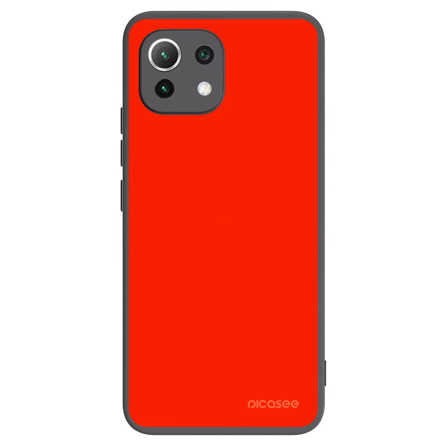 Picasee fekete szilikon tok az alábbi mobiltelefonokra Xiaomi Mi 11 Lite - Maranello Red