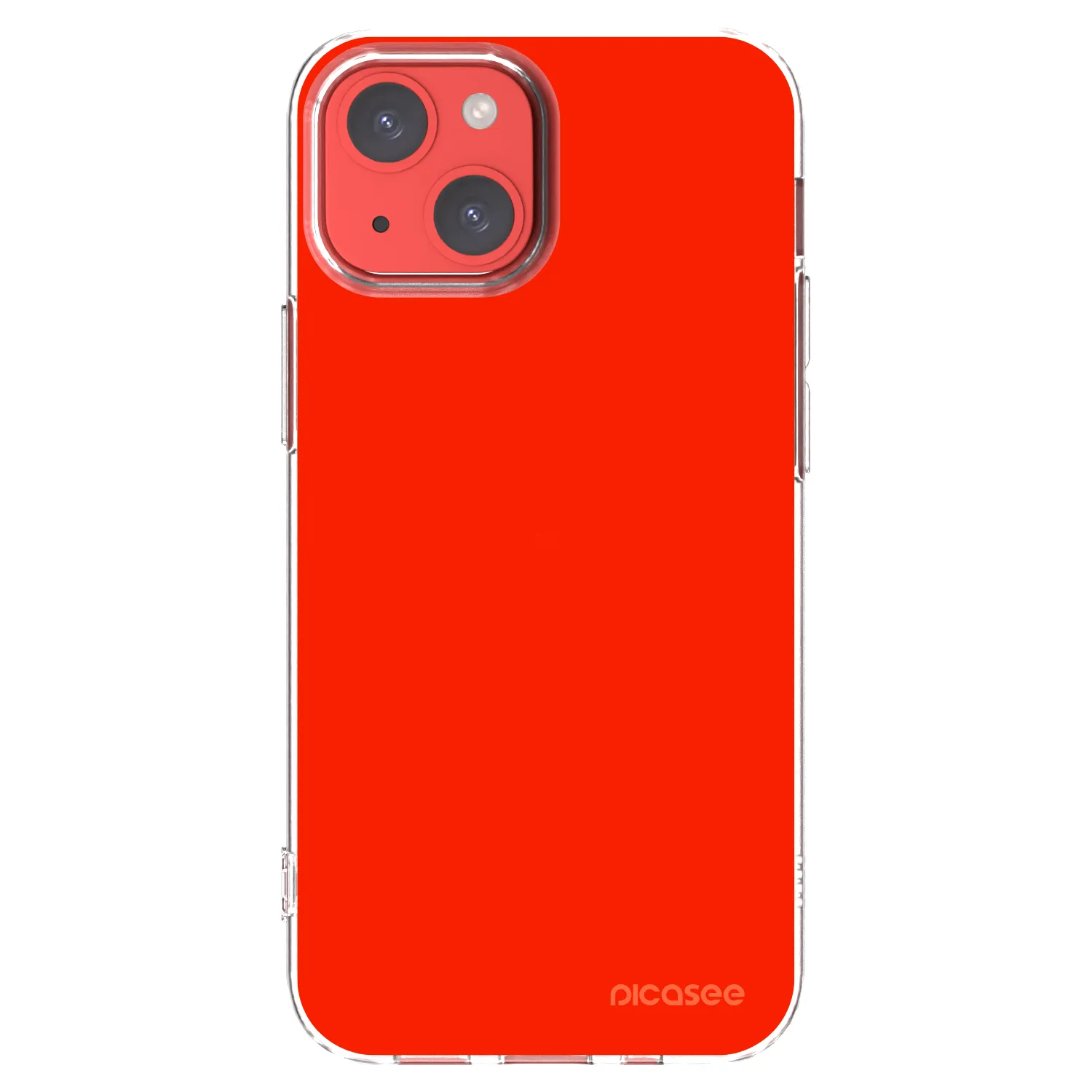 Picasee átlátszó szilikon tok az alábbi mobiltelefonokra Apple iPhone 13 mini - Maranello Red
