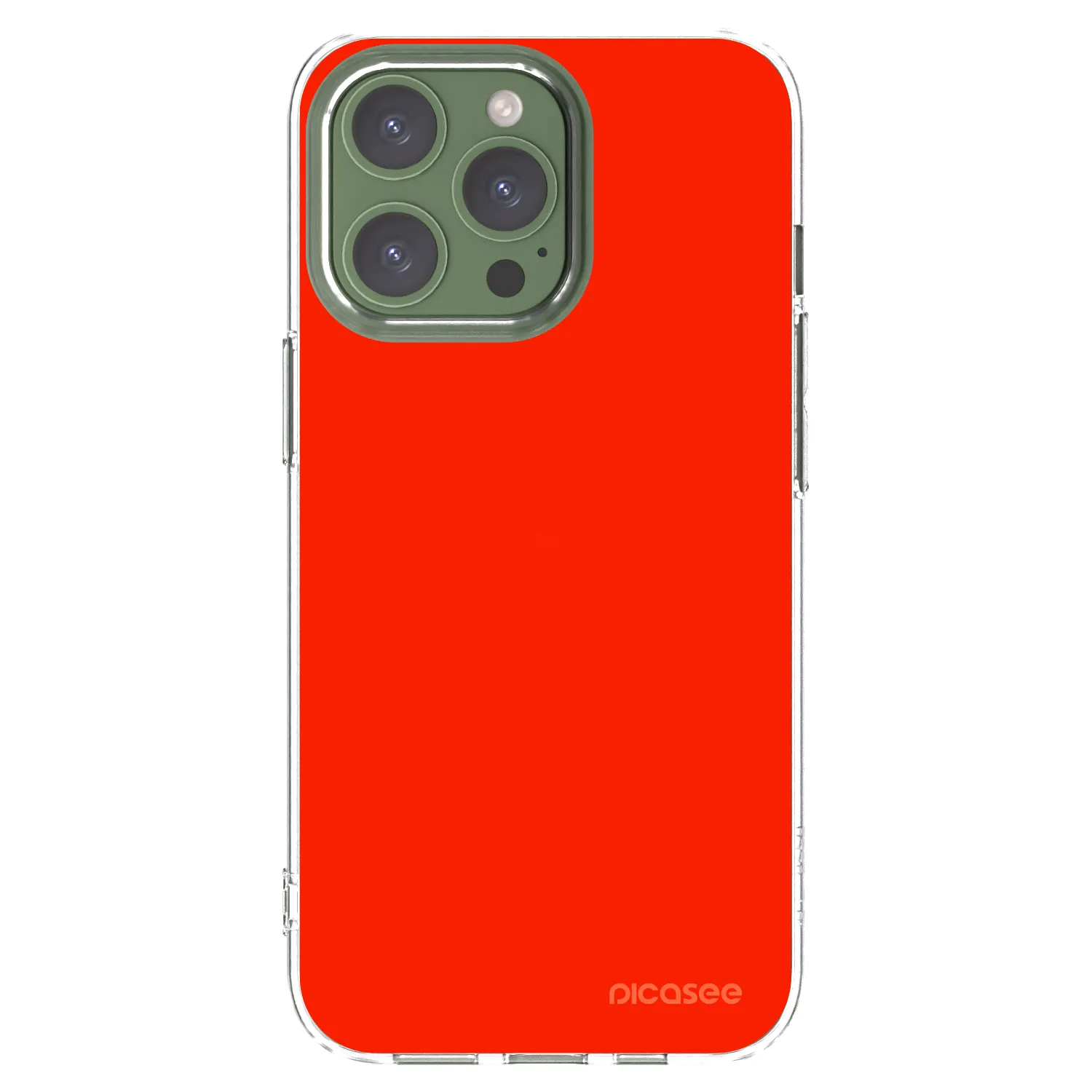 Picasee átlátszó szilikon tok az alábbi mobiltelefonokra Apple iPhone 13 Pro - Maranello Red