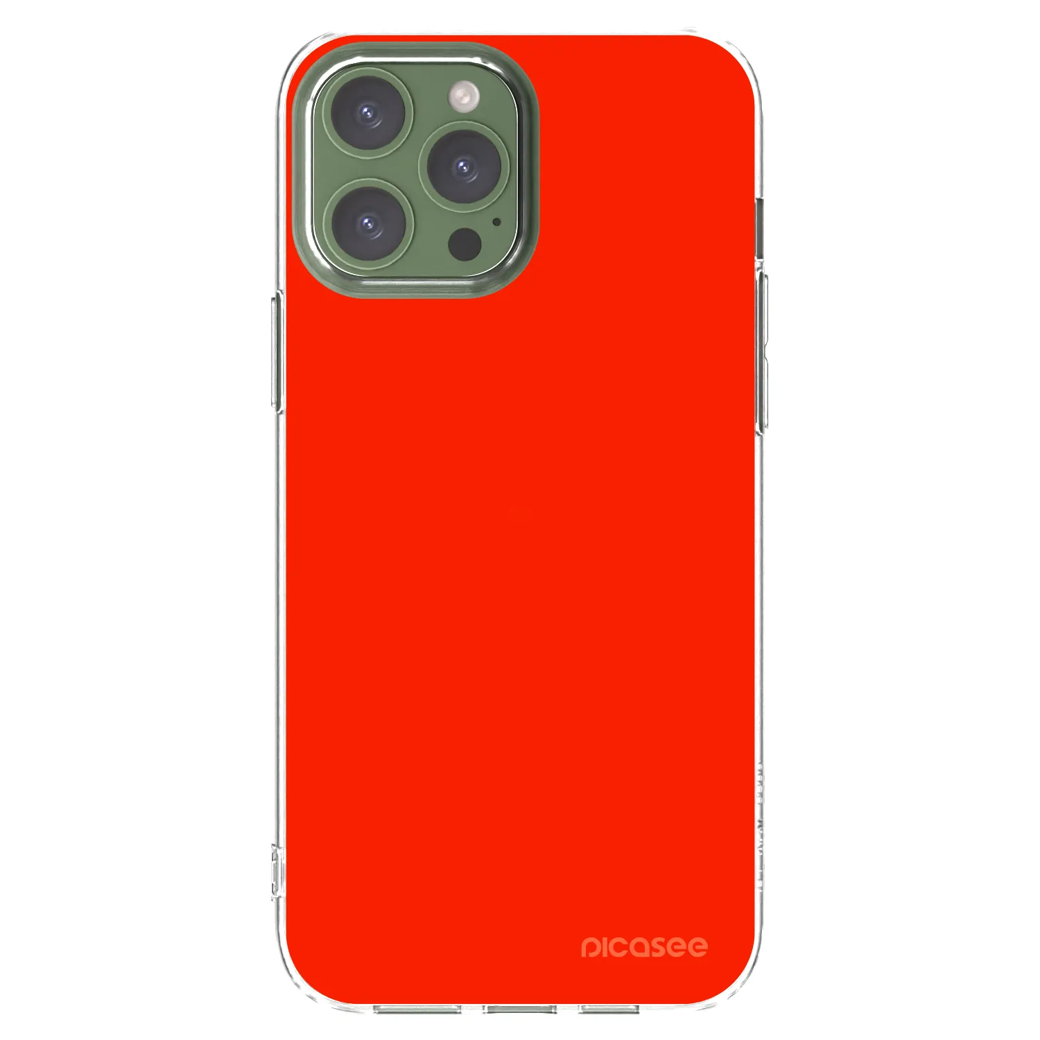 Picasee átlátszó szilikon tok az alábbi mobiltelefonokra Apple iPhone 13 Pro Max - Maranello Red