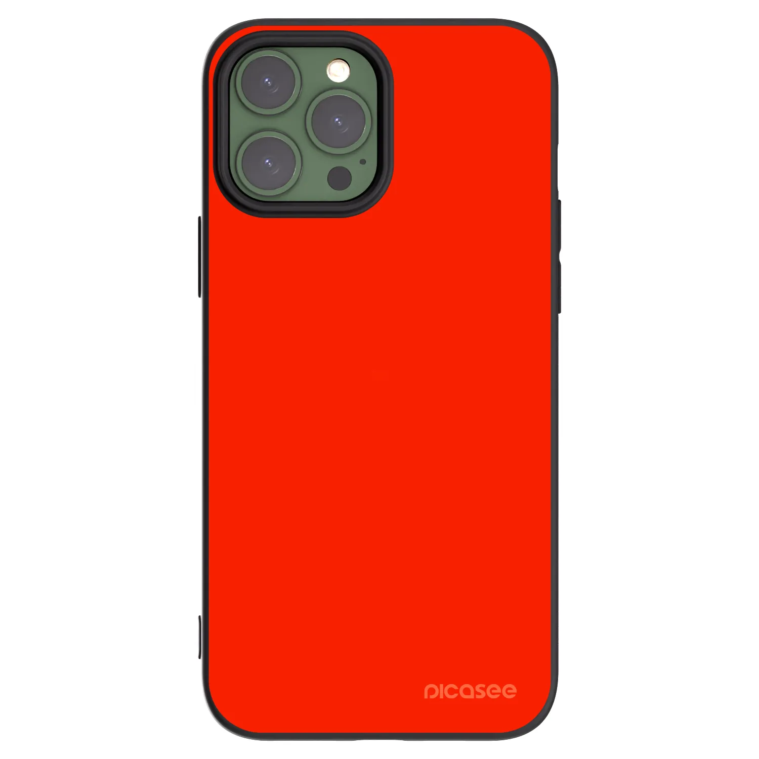 Picasee fekete szilikon tok az alábbi mobiltelefonokra Apple iPhone 13 Pro Max - Maranello Red