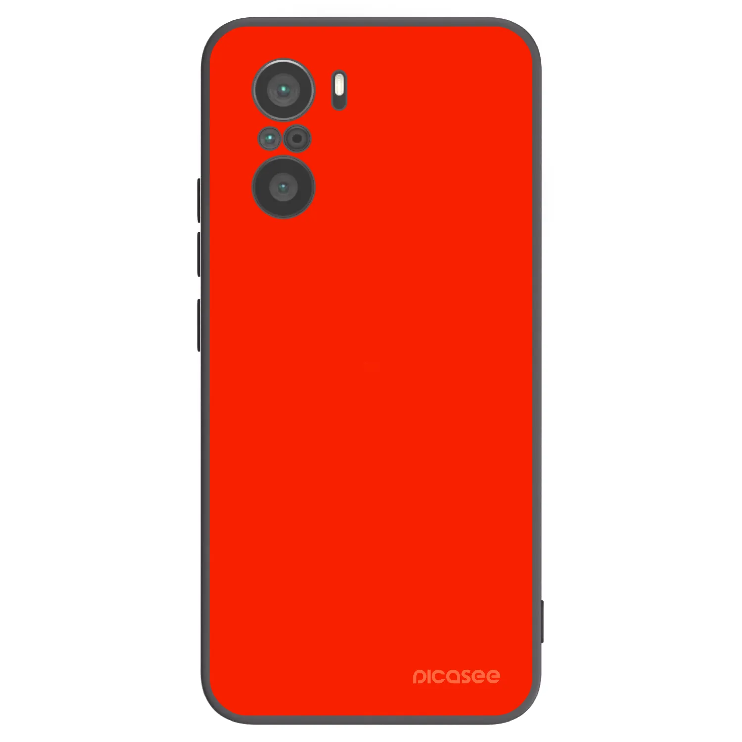 Picasee fekete szilikon tok az alábbi mobiltelefonokra Xiaomi Poco F3 - Maranello Red
