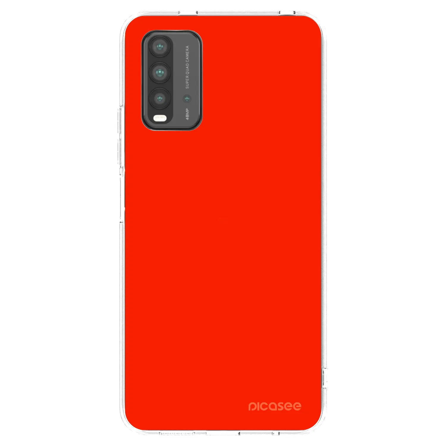 Picasee átlátszó szilikon tok az alábbi mobiltelefonokra Xiaomi Redmi 9T - Maranello Red