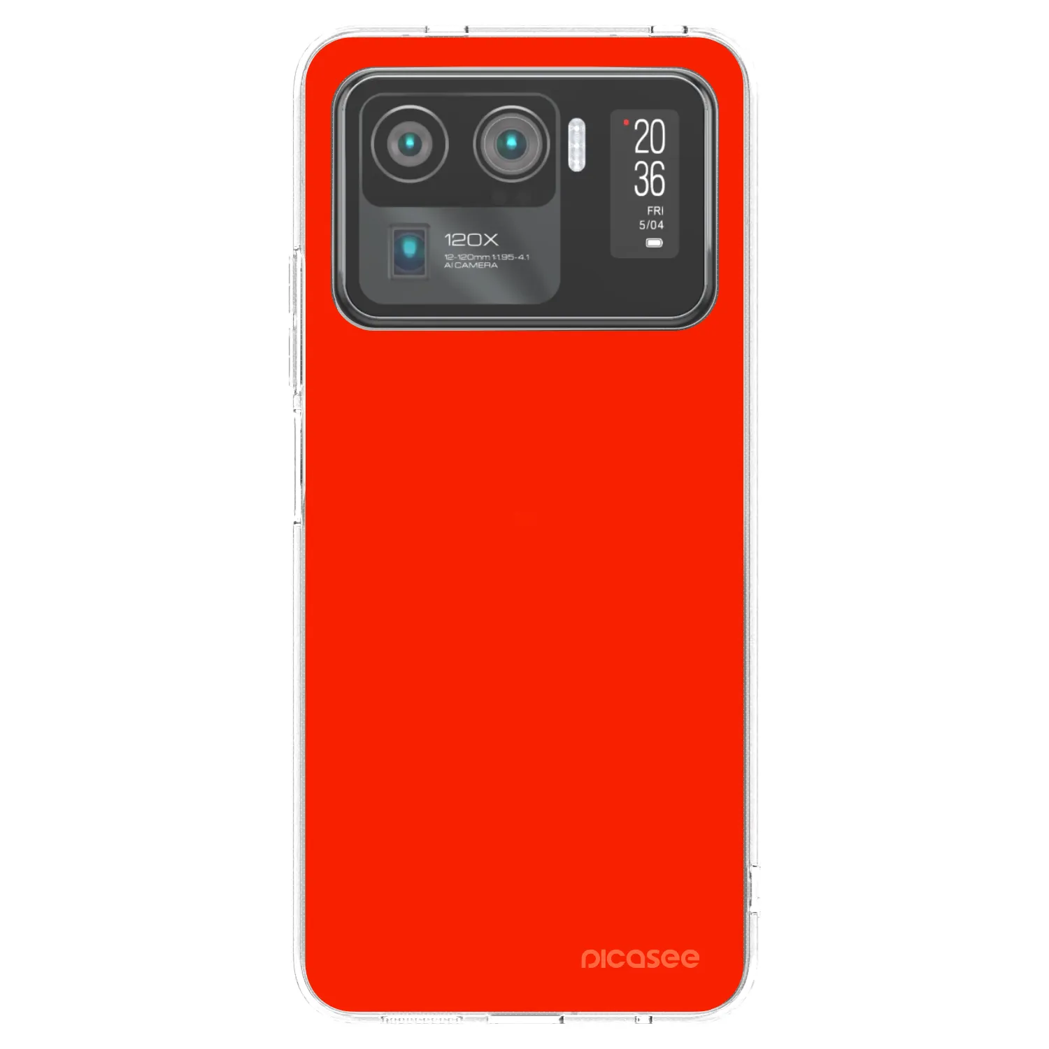 Picasee átlátszó szilikon tok az alábbi mobiltelefonokra Xiaomi Mi 11 Ultra - Maranello Red