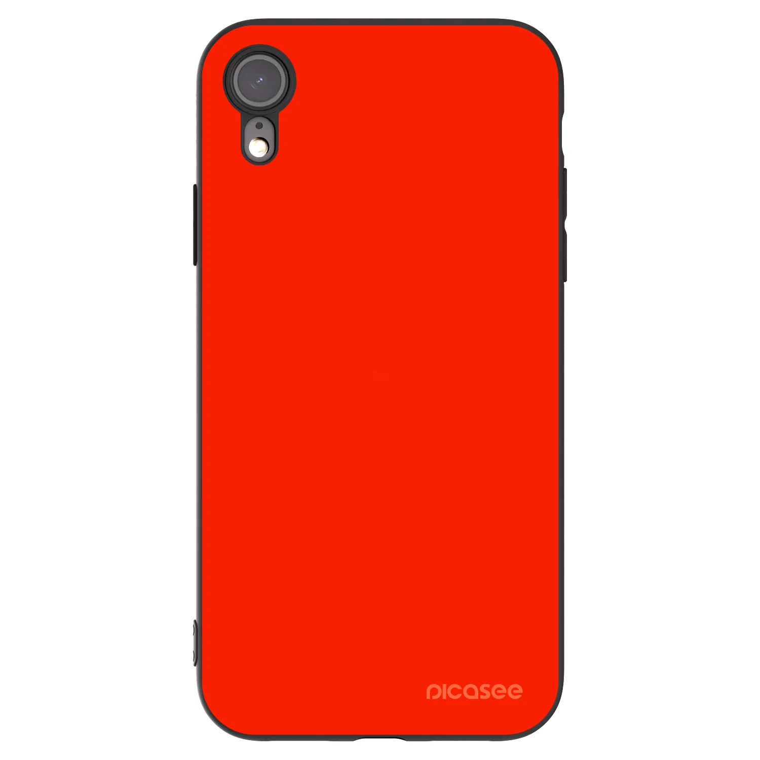Picasee fekete szilikon tok az alábbi mobiltelefonokra Apple iPhone XR - Maranello Red