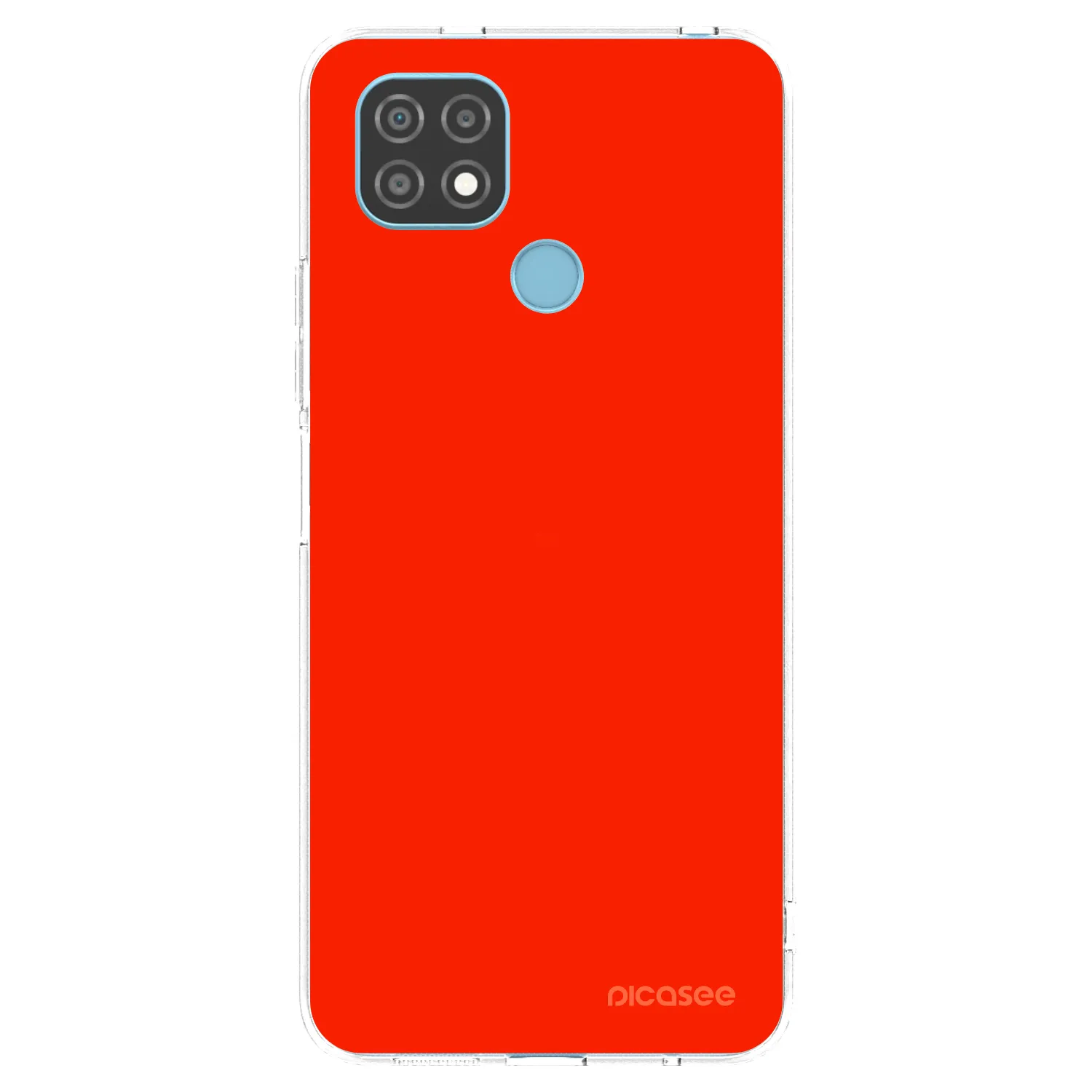 Picasee átlátszó szilikon tok az alábbi mobiltelefonokra Realme C21 - Maranello Red