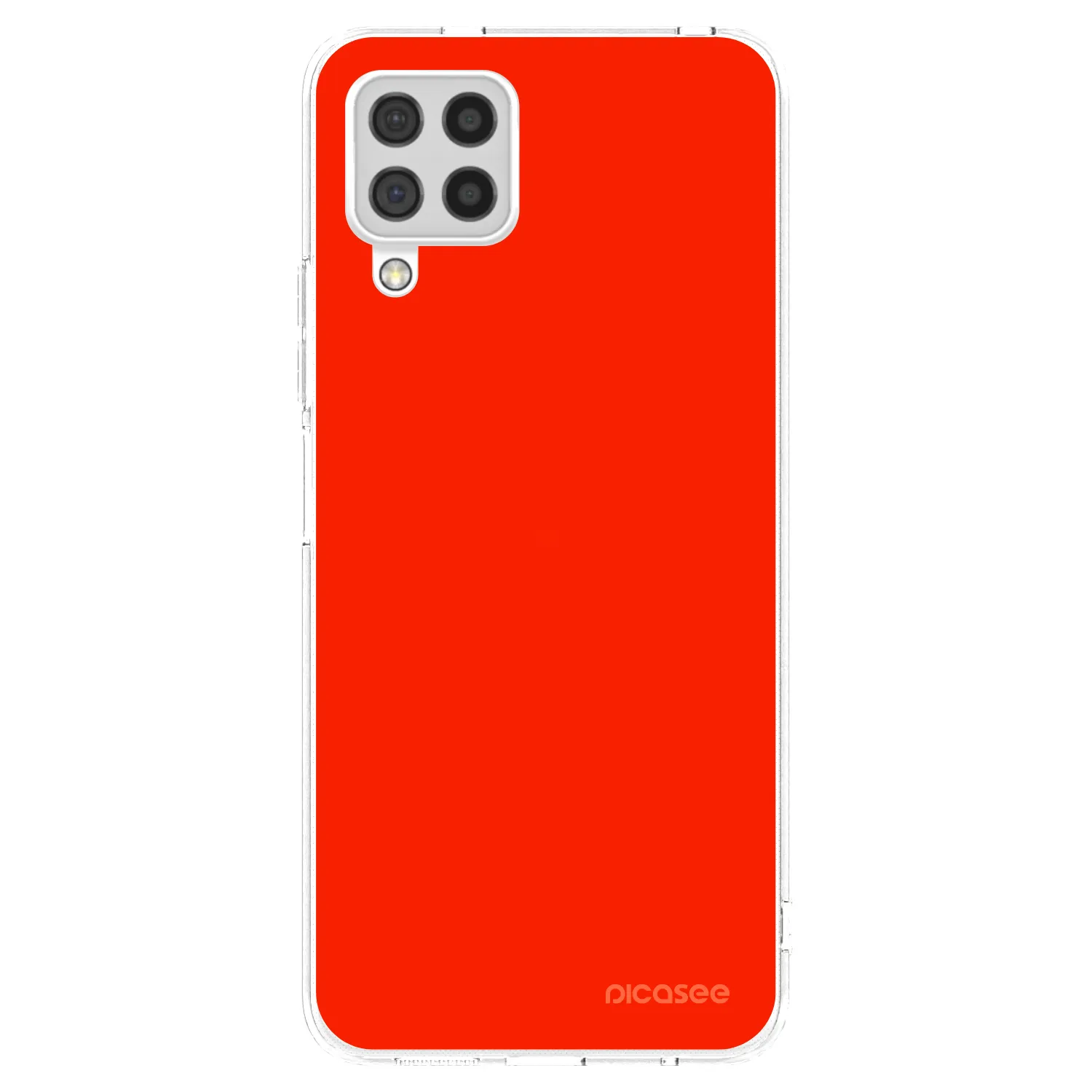 Picasee átlátszó szilikon tok az alábbi mobiltelefonokra Samsung Galaxy A22 A225F 4G - Maranello Red