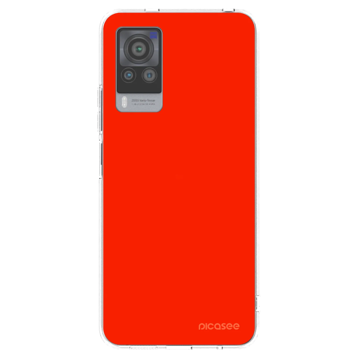 Picasee átlátszó szilikon tok az alábbi mobiltelefonokra Vivo X60 Pro 5G - Maranello Red