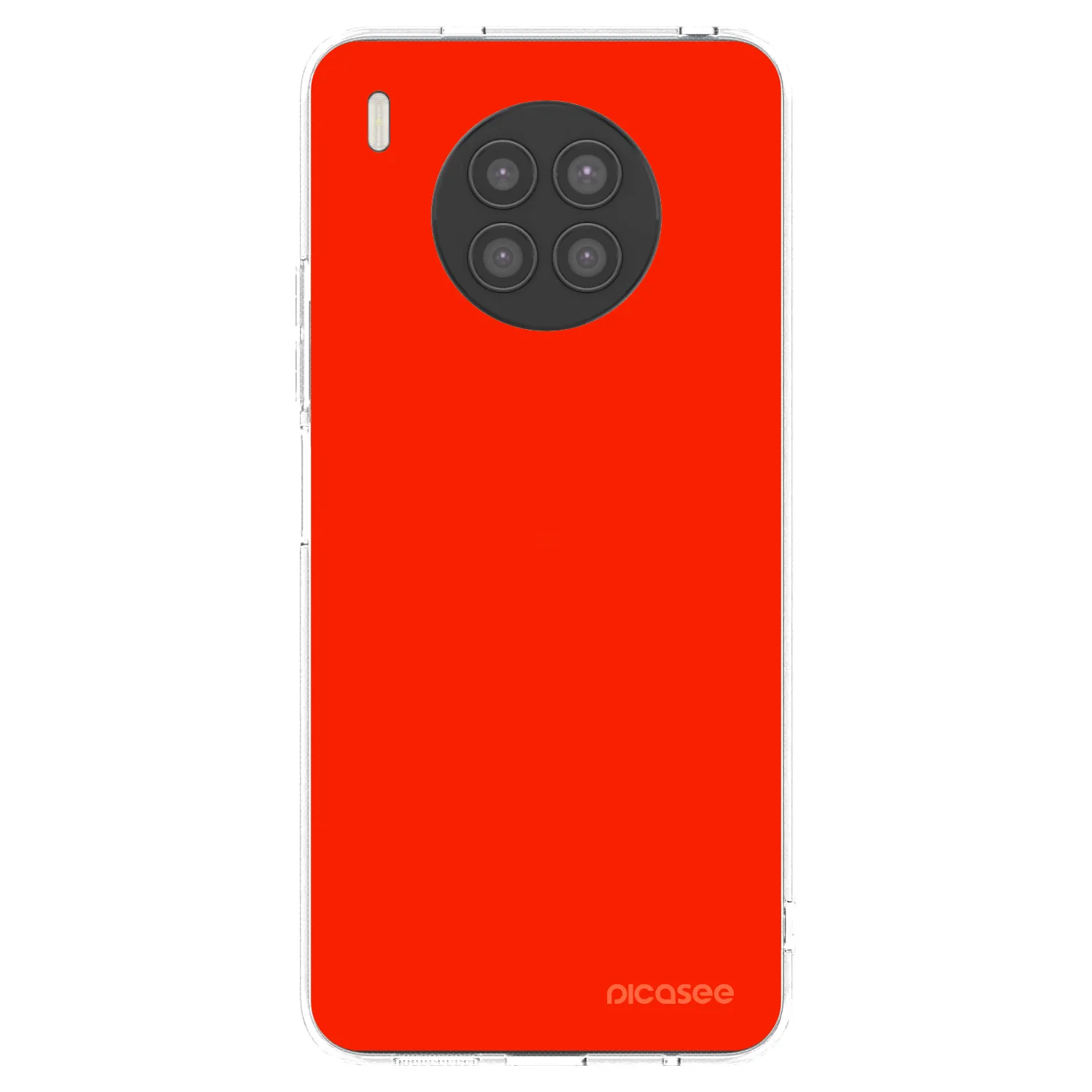 Picasee átlátszó szilikon tok az alábbi mobiltelefonokra Huawei Nova 8i - Maranello Red