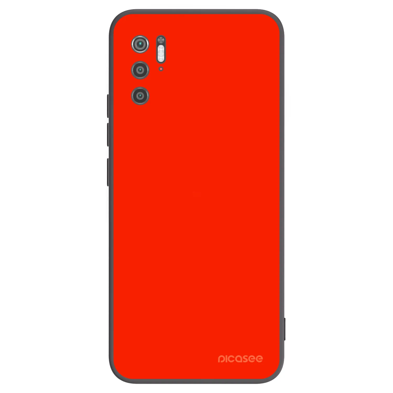 Picasee fekete szilikon tok az alábbi mobiltelefonokra Xiaomi Poco M3 Pro 5G - Maranello Red