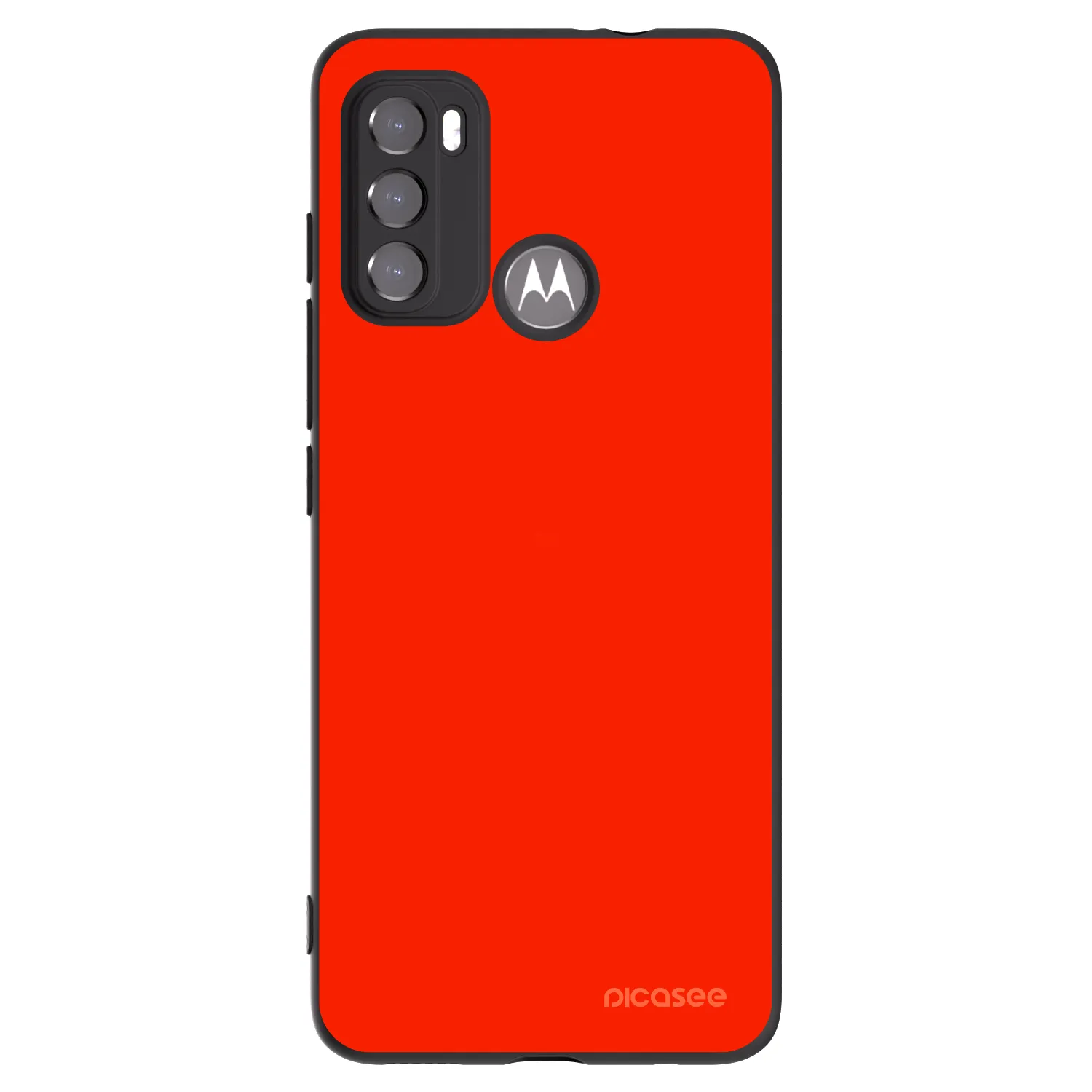 Picasee fekete szilikon tok az alábbi mobiltelefonokra Motorola Moto G60 - Maranello Red