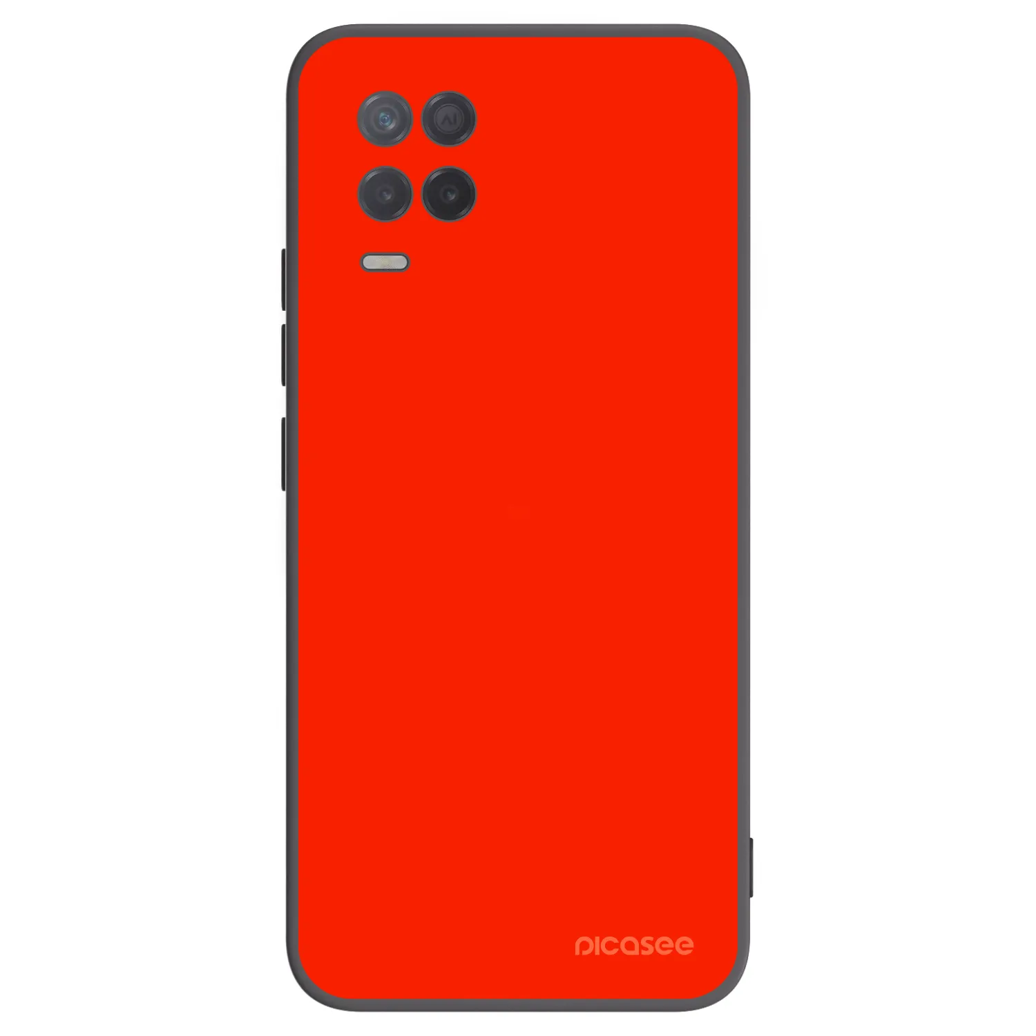 Picasee fekete szilikon tok az alábbi mobiltelefonokra Realme 8 5G - Maranello Red