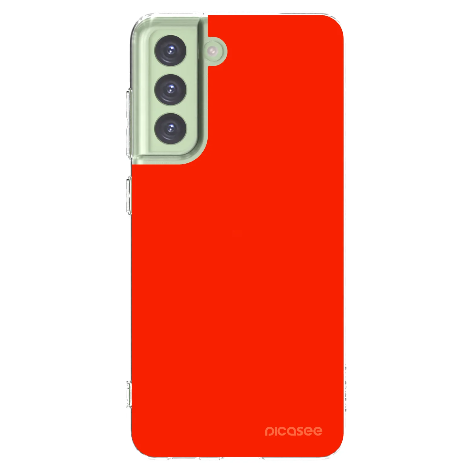 Picasee átlátszó szilikon tok az alábbi mobiltelefonokra Samsung Galaxy S21 FE 5G - Maranello Red