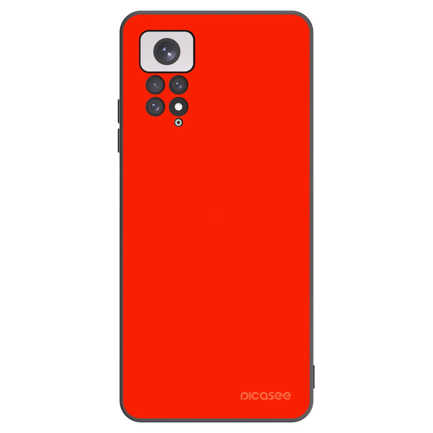 Picasee fekete szilikon tok az alábbi mobiltelefonokra Xiaomi Redmi Note 11 - Maranello Red