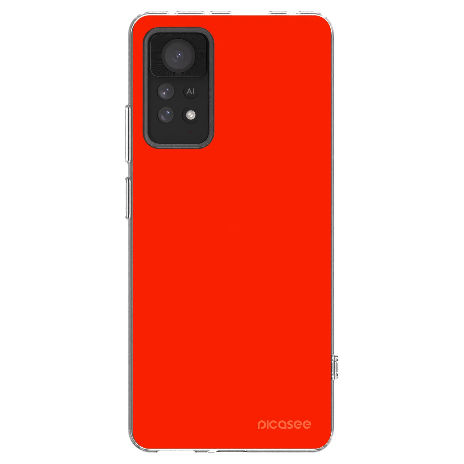 Picasee átlátszó szilikon tok az alábbi mobiltelefonokra Xiaomi Redmi Note 11 Pro - Maranello Red