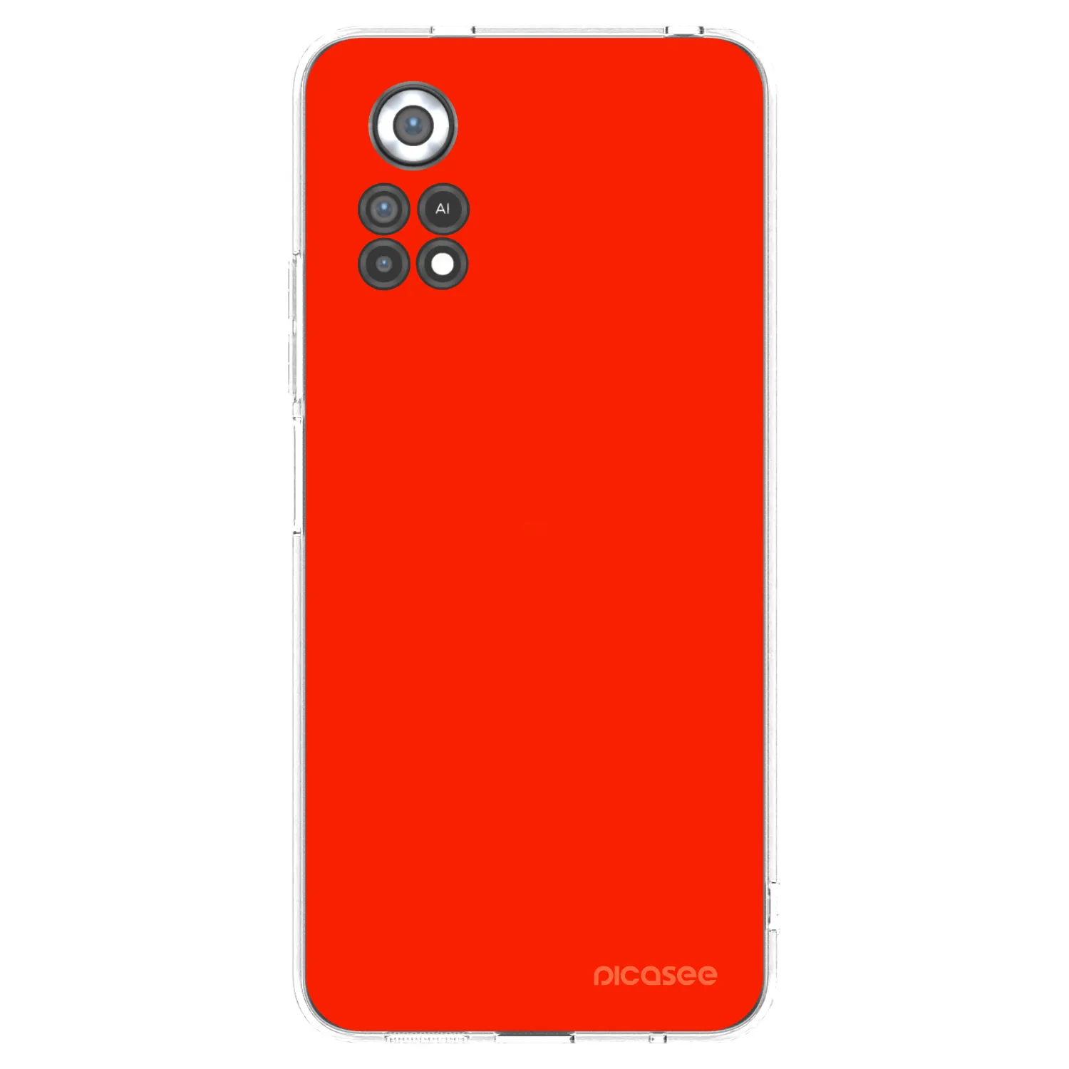 Picasee átlátszó szilikon tok az alábbi mobiltelefonokra Xiaomi Poco X4 Pro 5G - Maranello Red