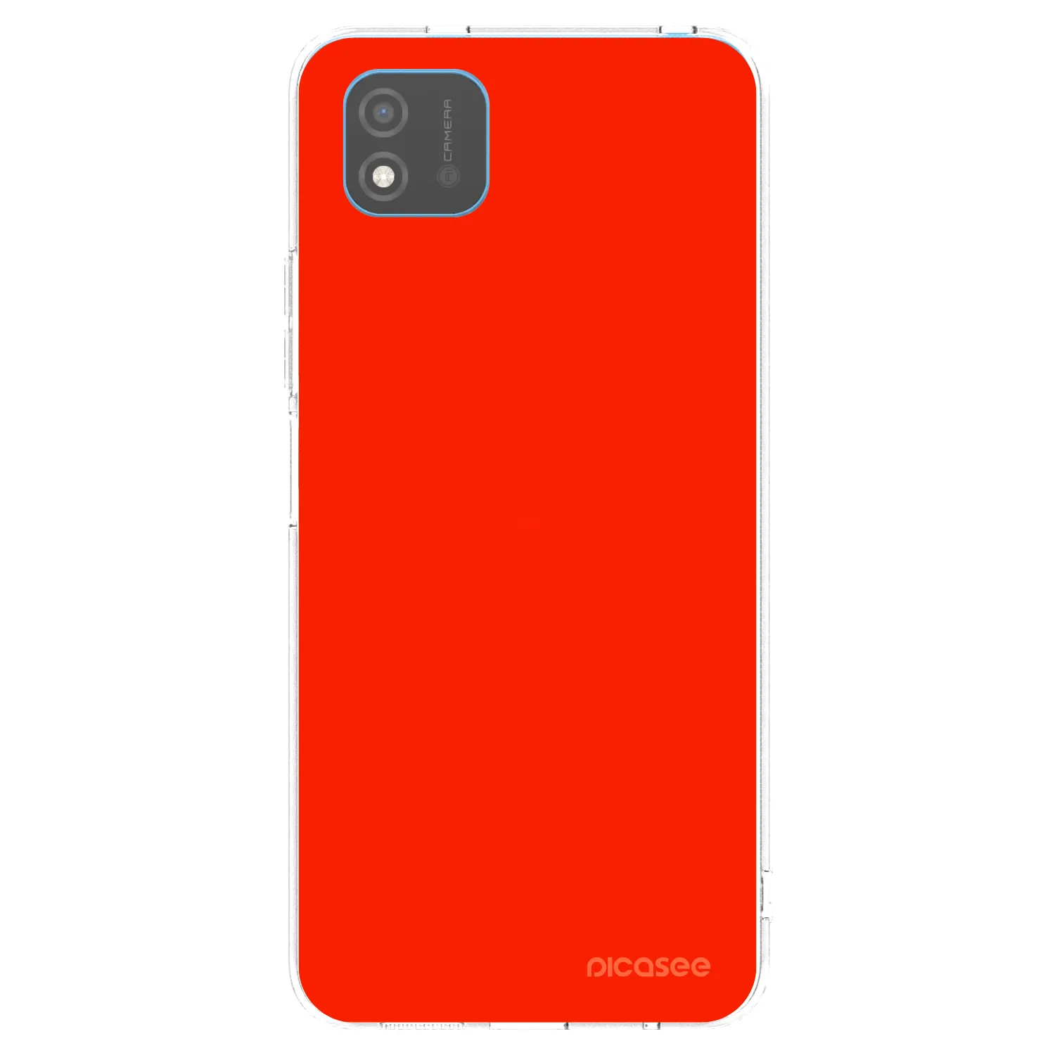 Picasee átlátszó szilikon tok az alábbi mobiltelefonokra Realme C11 (2021) - Maranello Red