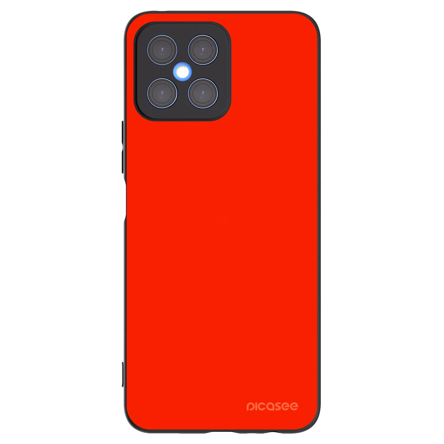 Picasee fekete szilikon tok az alábbi mobiltelefonokra Honor X8 4G - Maranello Red
